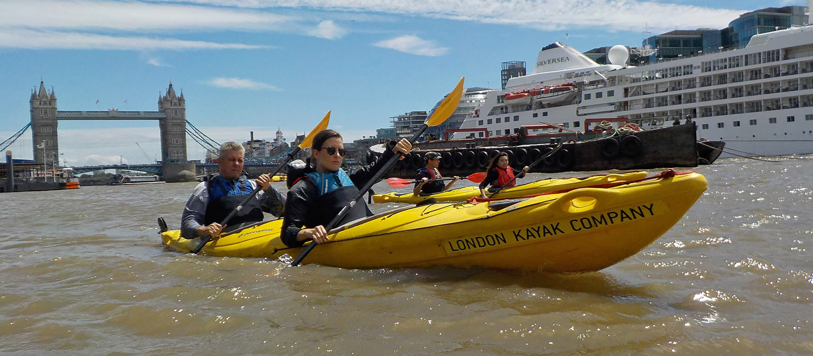 kayaking with the lonodn kayak company