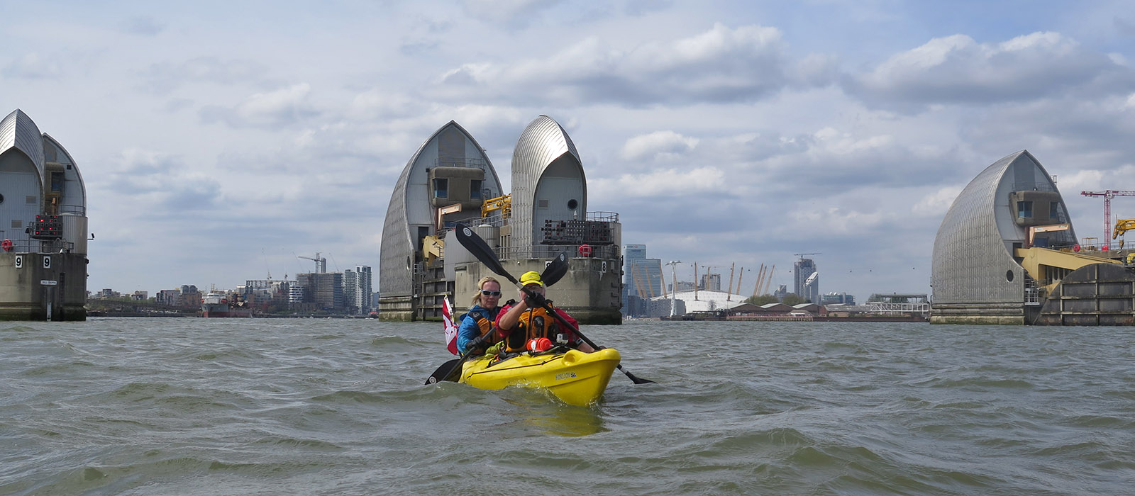 kayakers on the river thames